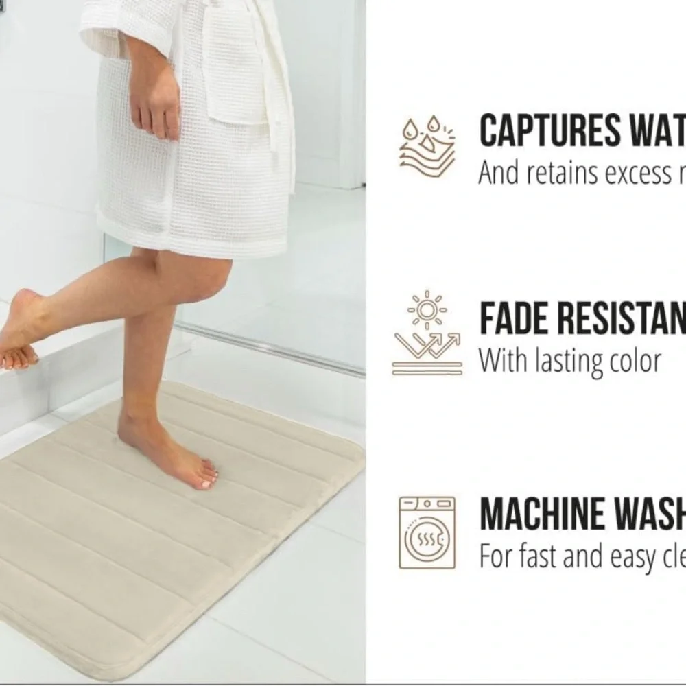 Luxurious Tan Bath Mat
